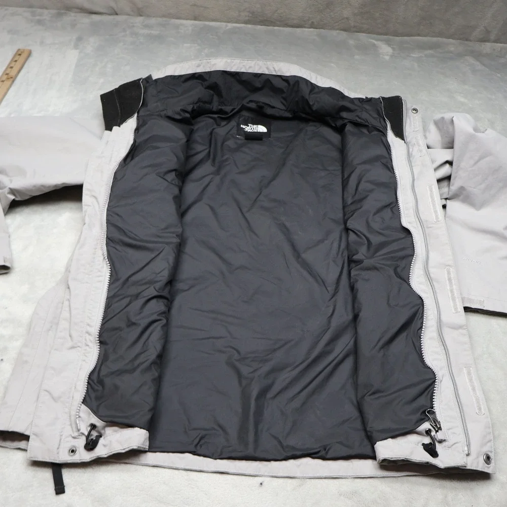 North‎ Face Jacket Mens Medium Grey Lone Peak Waterproof Wind Rain 3in1 Shell